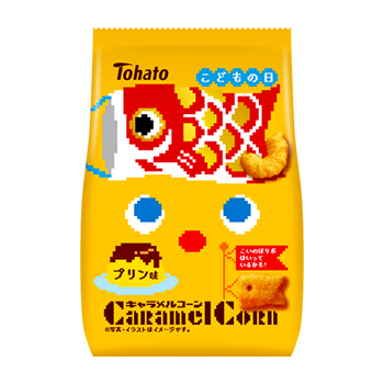 東ハト 端午の節句 キャラメルコーン プリン味